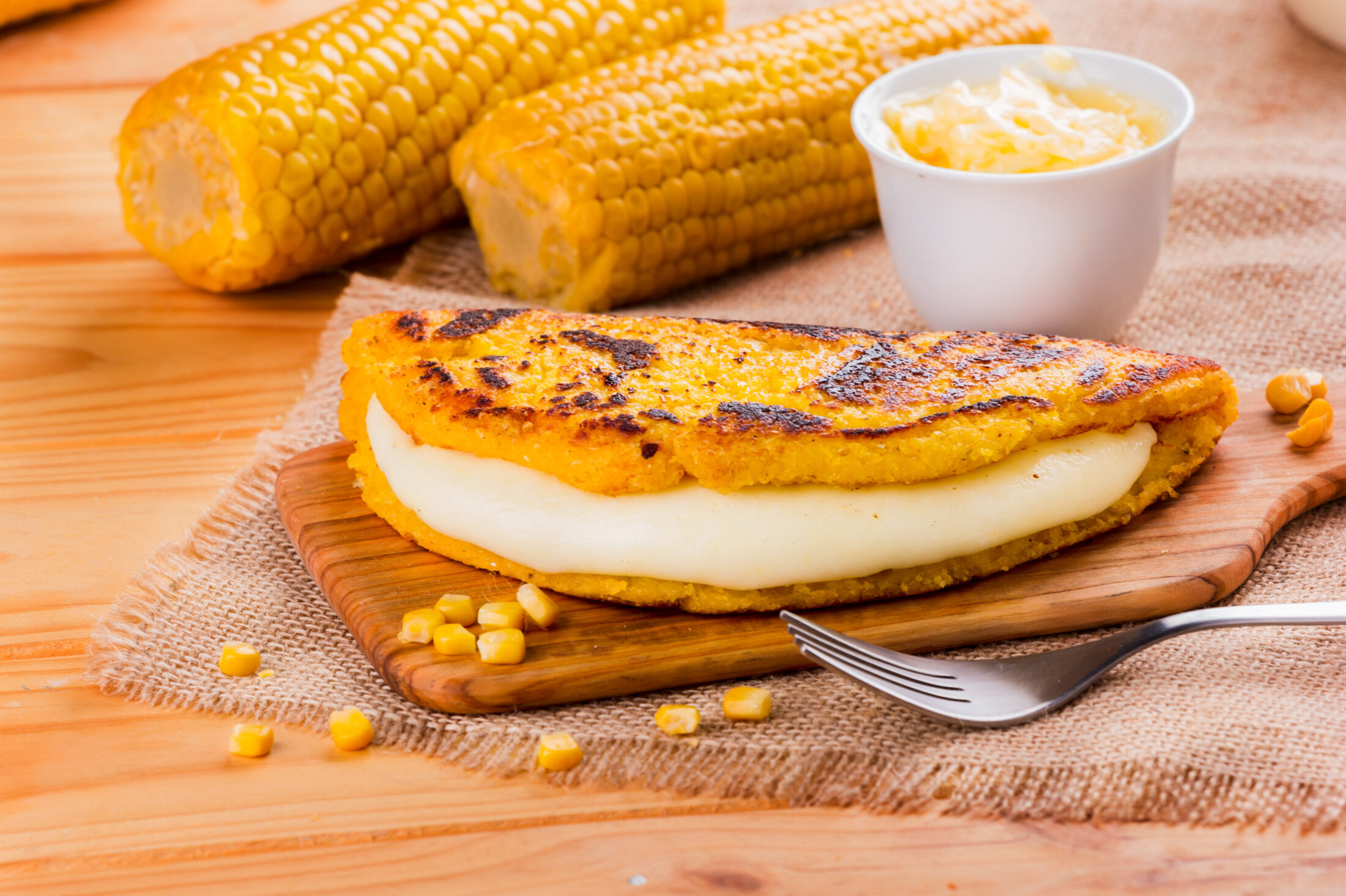 Cachapa mit Käse